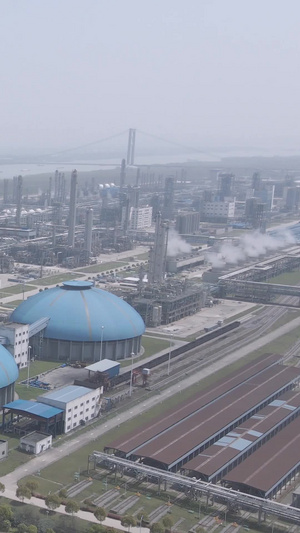 航拍石油化工乙烯环保制造业生产素材化工素材71秒视频