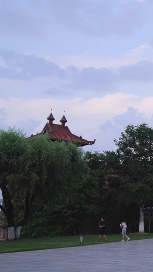 合集湖北旅游地标景区楚城古城墙晴川阁历史古建筑素材古琴台232秒视频