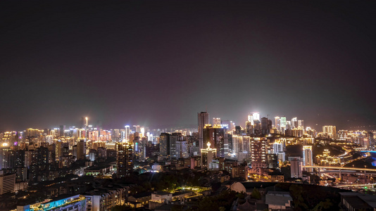 8K山城重庆夜景延时视频