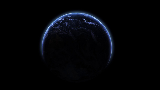 地球旋转动画视频