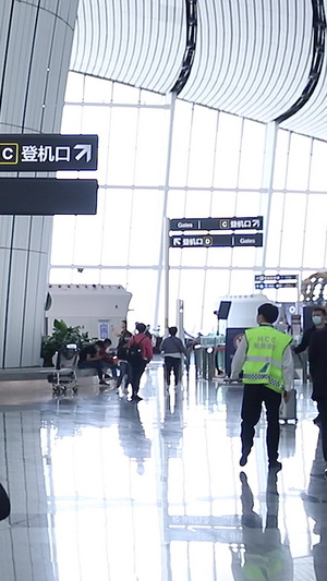 大兴机场旅客出行13秒视频
