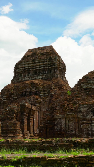 越南美山圣地占婆文化遗址延时合集旅游景点20秒视频