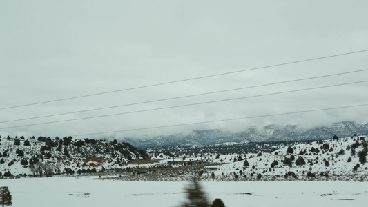 冬季之旅从锡安到布莱斯峡谷的美国公路旅行视频