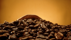 咖啡豆与不断变化的光影16秒视频