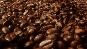 咖啡豆与光影变化17秒视频