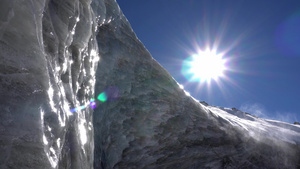 山脉高冰墙,沃格达诺维奇冰川19秒视频