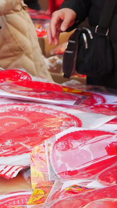 春节采购年货的人群传统节日视频