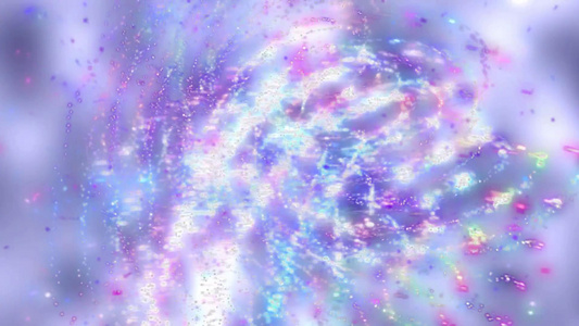 粒子螺旋发光彩色舞台背景视频