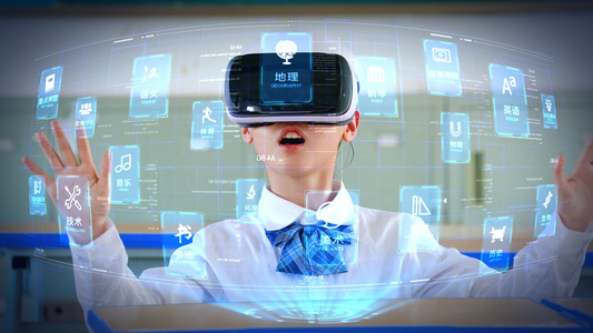 学生VR智能线上学习[做线]视频