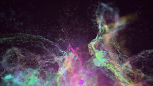 彩虹泡沫波粒子背景180秒视频