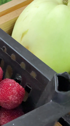 实拍夏季新鲜的水果杨梅新鲜水果48秒视频