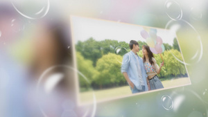 唯美婚礼祝福3D图片展示PRcc2015模板88秒视频