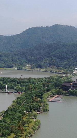 浙江最大的天然淡水湖4A东钱湖景区自然风光117秒视频