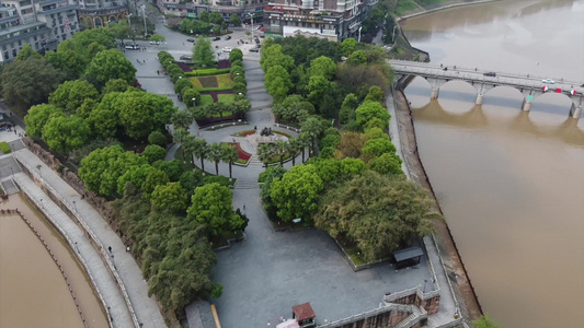 航拍衡阳风景名胜古迹5a景区人文[文化景观]视频