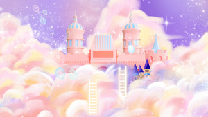 梦幻城堡背景33秒视频
