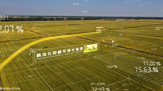 大气科技数字智慧新农村新面貌AE模板视频