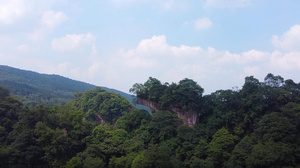 川西林海观景台航拍4k58秒视频