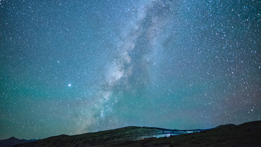 8k延时星空木星土星银河素材视频