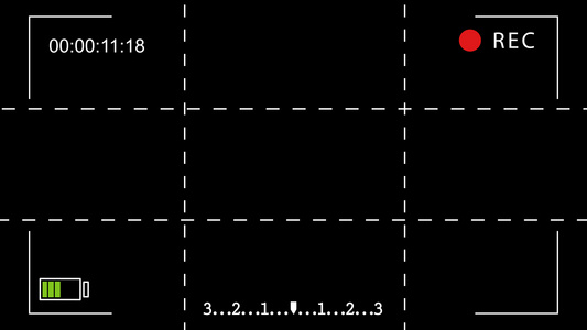 九宫格摄像机录像时屏幕元素视频