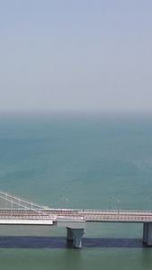 海边的大桥航拍视频海滨风光视频