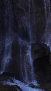 九寨沟瀑布升格拍摄慢镜头视频旅游景点视频