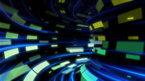炫光梦幻科技感隧道穿梭40秒视频