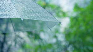 高清唯美下雨天雨滴滑落空镜头 47秒视频