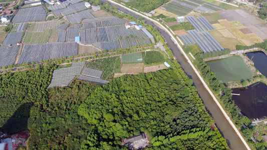 4K航拍农业种植基地视频