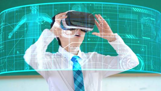 全息VR眼镜交互AE模板视频