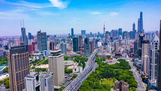 4K航拍上海城市风光 视频