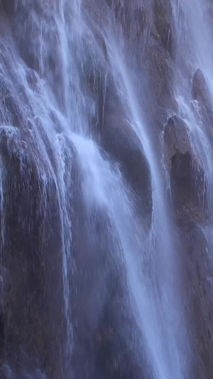 九寨沟瀑布实拍旅游景点25秒视频