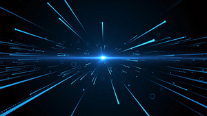 4k科技粒子光线动画元素20秒视频