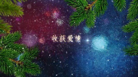 圣诞节快乐祝福问候动画图文片头AECC2017模板视频
