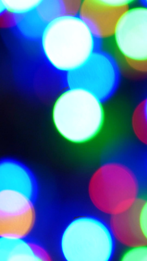 美丽模糊的圣诞节之夜虚焦马路36秒视频