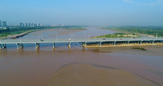 黄河大桥4K航拍视频