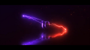 炫彩闪电震撼的标志开场特效AECC2017模板14秒视频
