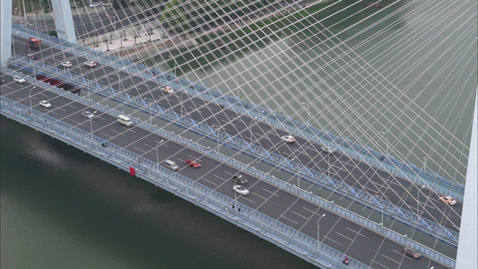 城市立交桥上繁忙交通高清视频视频