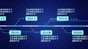 企业科技时间线AE模板30秒视频