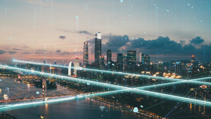 光线科技城市发展之航拍广州62秒视频