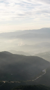 川西高山大景航拍无人机视频