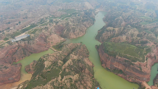 航拍太行山大峡谷视频