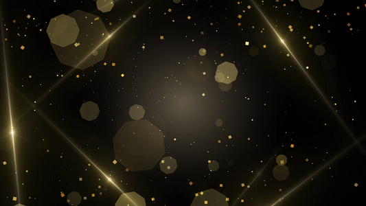 金色粒子光 背景视频