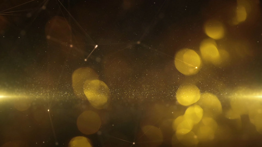 金色光斑粒子背景视频