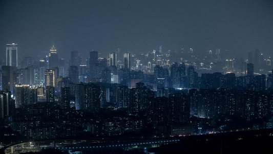8K雾都城重庆夜景视频