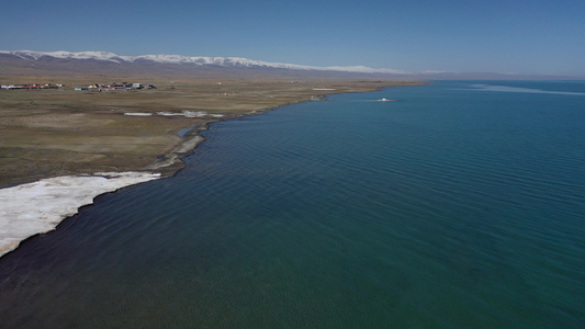 青海湖航拍视频