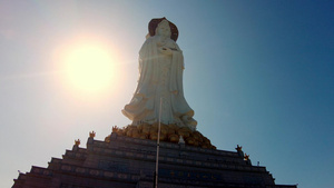 海南南山寺景区海上观音5A景区观音特写235秒视频