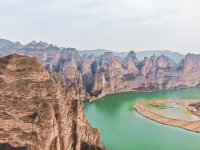 甘肃临夏5A景点炳灵寺景区黄河石林视频