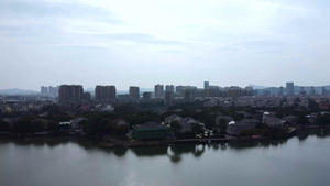 超高清航拍南京百家湖风景区107秒视频