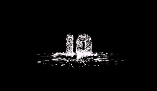 炫酷冰晶钻石10秒倒计时背景视频