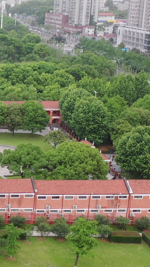 武汉辛亥革命纪念馆航拍视频武汉地标建筑32秒视频